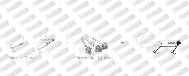 SVARTZONKER Screw in Jig Head