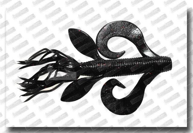 GARY YAMAMOTO Kreature #051 Black W/SM Red Flake