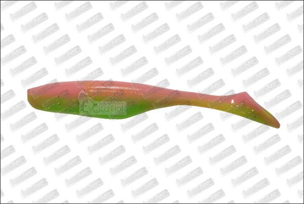 BASS ASSASSIN Turbo Shad 4'' #376 Electric Chicken