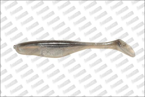 BASS ASSASSIN Turbo Shad 4'' #300 Black Shad