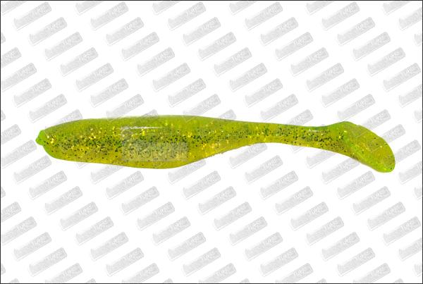 BASS ASSASSIN Turbo Shad 4'' #452 Chart.Silver GL