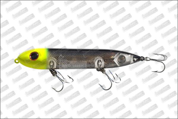 HEDDON Super Spook #BLK/CHRT GLD