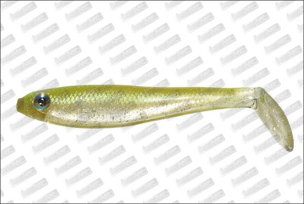 BASSTRIX Paddle Tail 5'' Smoke Chartreuse