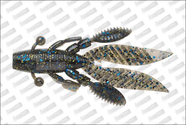 GARY YAMAMOTO Flappin' Hog #214 Smoke W/BLK Blu & Gold