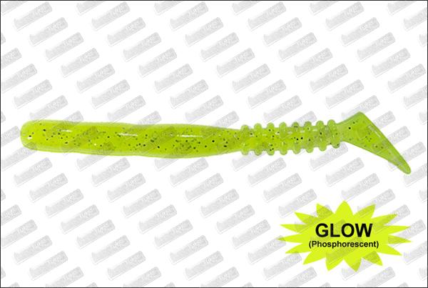 REINS Rockvib Shad 3'' #129 Glow Chart Silver