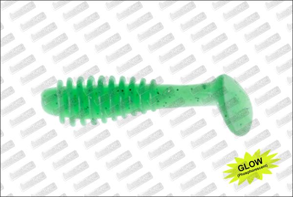 REINS Mini Bubbling Shad 2'' #141 Glow Melon Soda