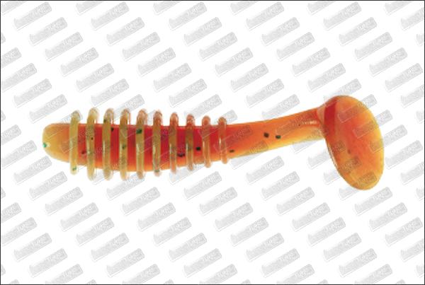 REINS Mini Bubbling Shad 2'' #308 Marble Chart Orange