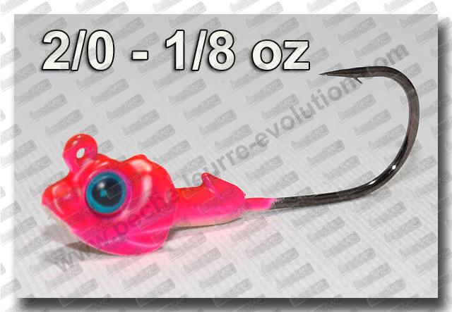 MEGABASS OKASHIRA Jig Head 1/8 oz  - 2/0 ''Secret Pink''