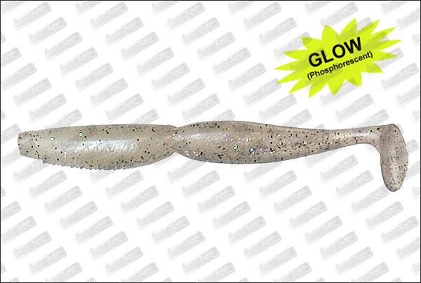MEGABASS Spindle Worm 4'' #HF Glow Shirasu