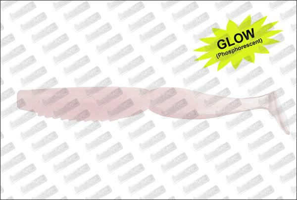 MEGABASS Spindle Worm 4'' # Solid Glow Pink