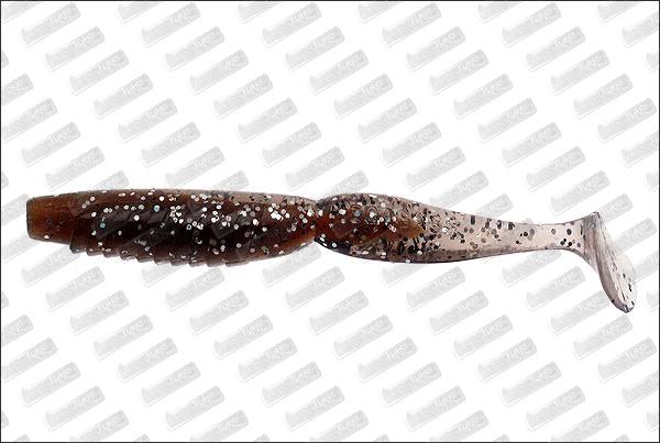 MEGABASS Spindle Worm 5'' Vios Mineral #Smoke Silver Glitter