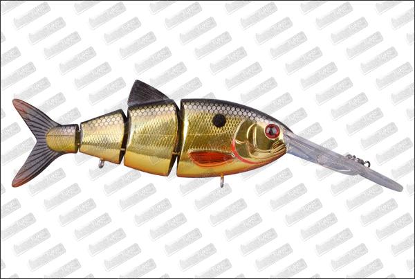 SPRO BBZ-1 4'' Crank-N-Shad #Metallic Gold Shad