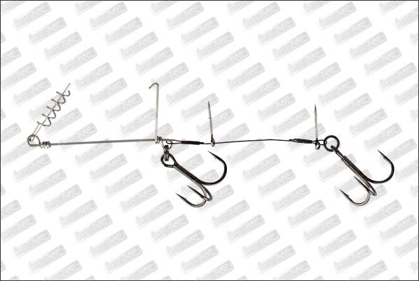 SAVAGE GEAR Cork Screw Shad Spin Rig #XL