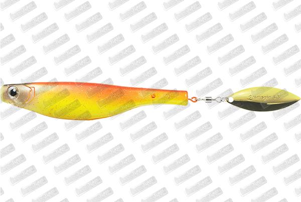 A BAND OF ANGLERS Hyperlastics Dartspin Pro 5 1/2 #Sunset/Gold